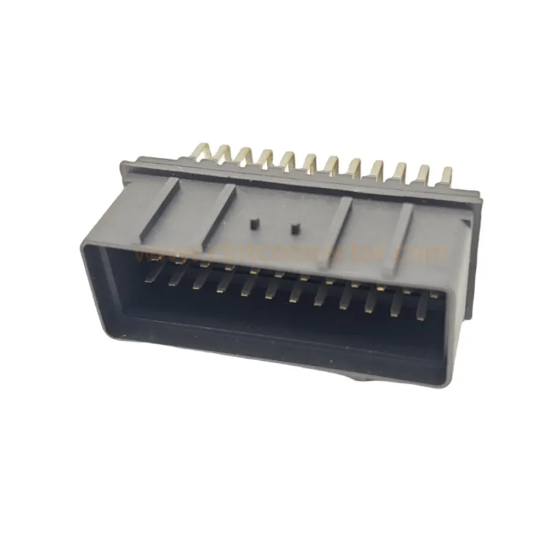 36 pos PCB mount header right angle, male automotive connectors used for lifting machine ECU TE 344108-1