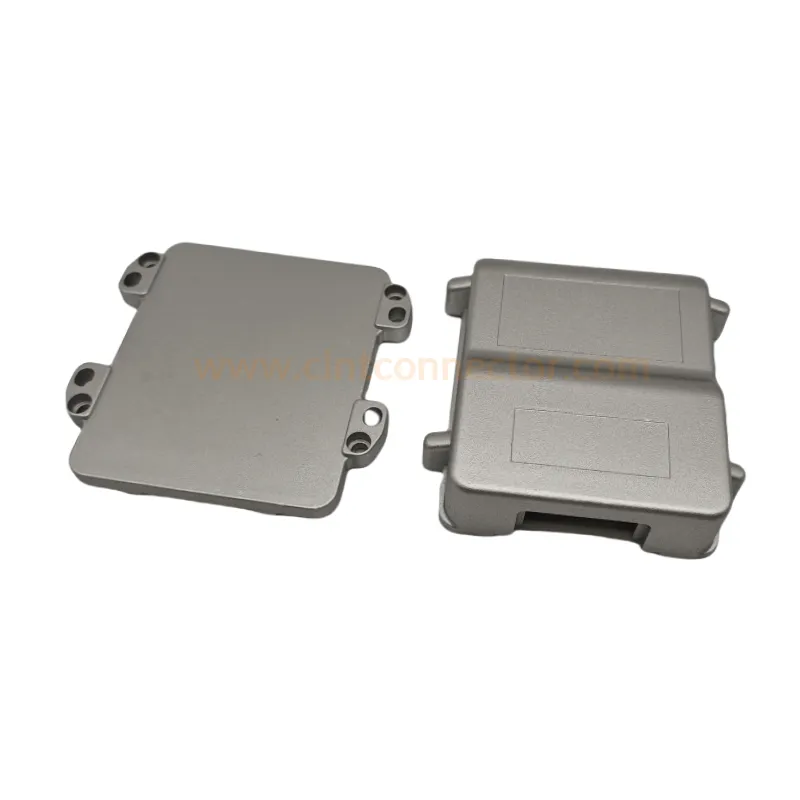 24 pin auto ECU PCM Aluminum enclosure suits for FCI PCB connector, used for AUDI A6 automotive Engine Control Unit 211PC249S0033 HCCPHPE24BKA90F