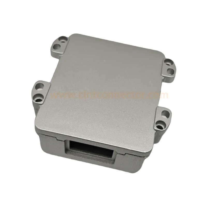 24 pin auto ECU PCM Aluminum enclosure suits for FCI PCB connector, used for AUDI A6 automotive Engine Control Unit 211PC249S0033 HCCPHPE24BKA90F